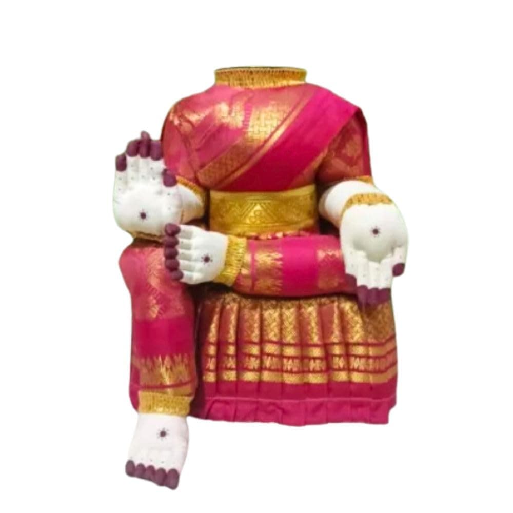 Pink Saree Varalakshmi Ammavari Idol Body 10 inch for Pooja/Varalakshmi Pooja Idol/Varalakshmi Amman Idol