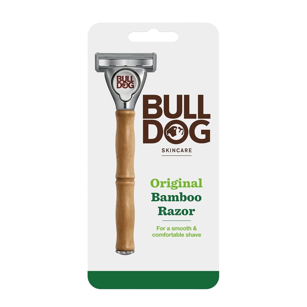 Bulldog Skincare Original Bamboo Razor for Men + Extra Blade for Shaving