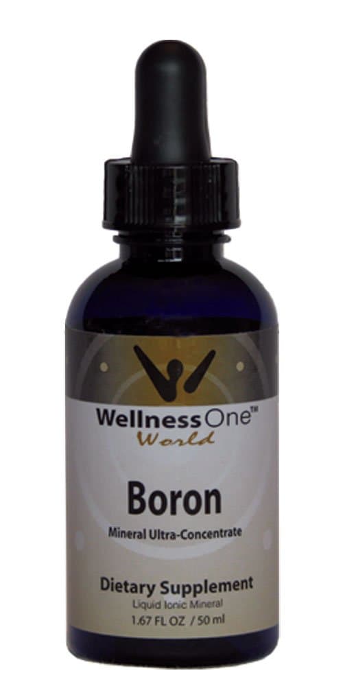 Boron - Premium Liquid Ionic Mineral (100 Days at 1mg per 10 Drop Serving) 50 ml Bottle