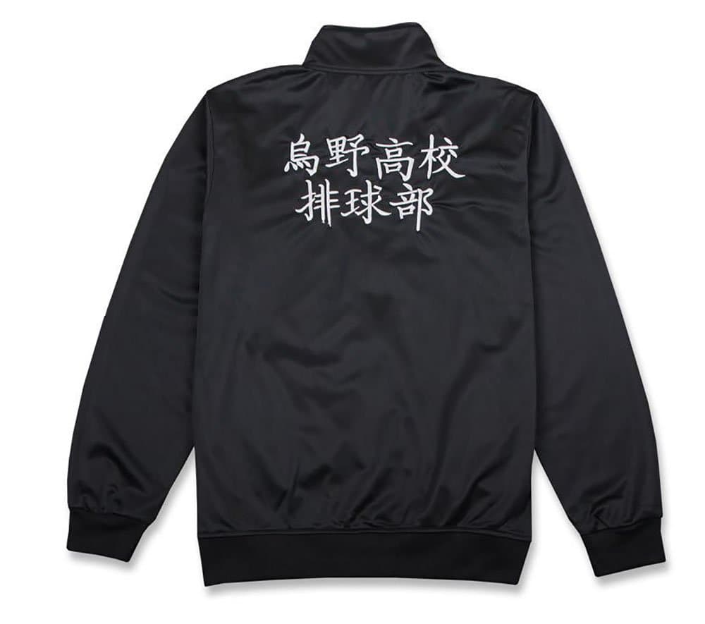 Karasuno Jacket Hinata Cosplay Kageyama Tsukishima Costume Black Front Zip