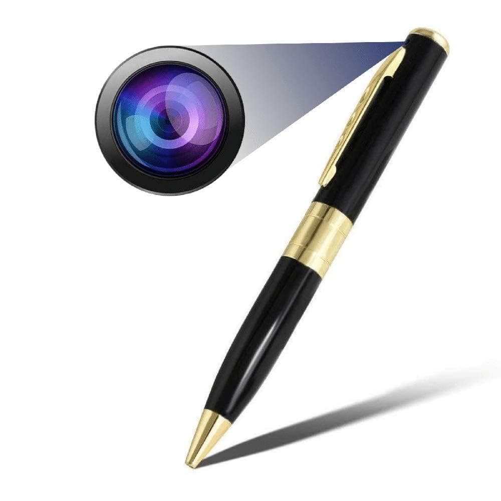 Pen Hidden Camera - 720P - Parent (Black and Gold)