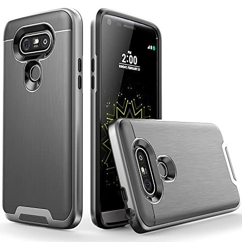 LG G5 Case -- Artech 21 [Lazer Series] Ultra Slim Dual Layers Protective Bumper Hybrid Case for LG G5,Steel Dark
