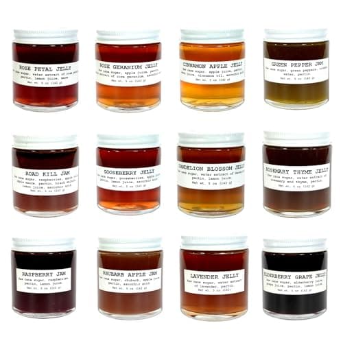 Gourmet Jellies & Jam Gift Set, Assorted Low Sugar Jam & Jellies, Jam & Jelly Gift Sets, Jams, Jellies & Preserves (12 pack) - Smoke Camp Crafts