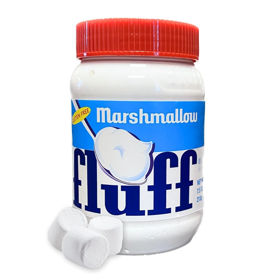 Marshmallow Fluff | Traditional Marshmallow Spread and Cr譥 | Gluten Free, No Fat or Cholesterol (Regular - Classic, 7.5 Ounce (Pack of 12))
