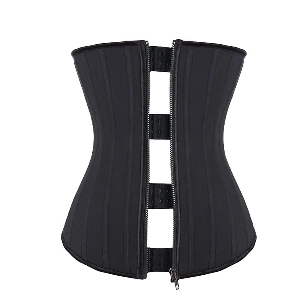 ZAMME Women's Plus Size 6XL Steel Bone Latex Cincher Underbust Corset Bustier Waist Trainer