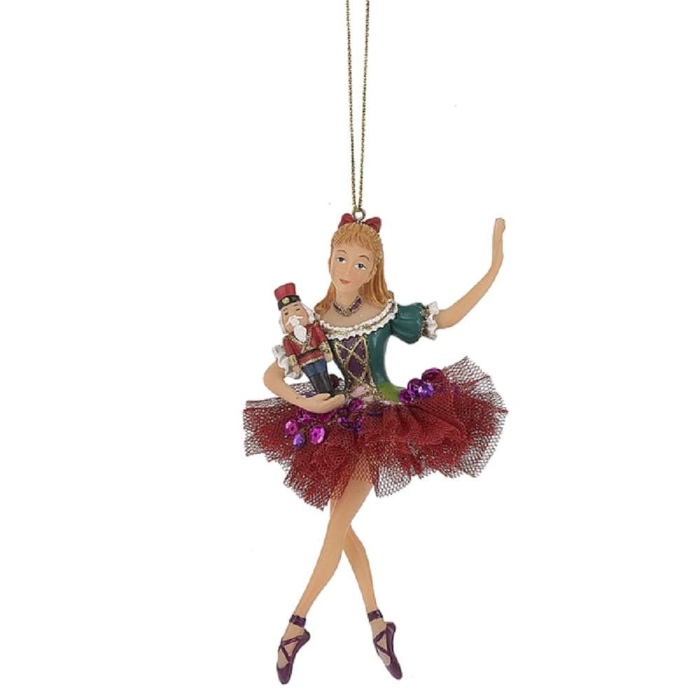 clara nutcracker ballet shoes doll christmas tree ornament