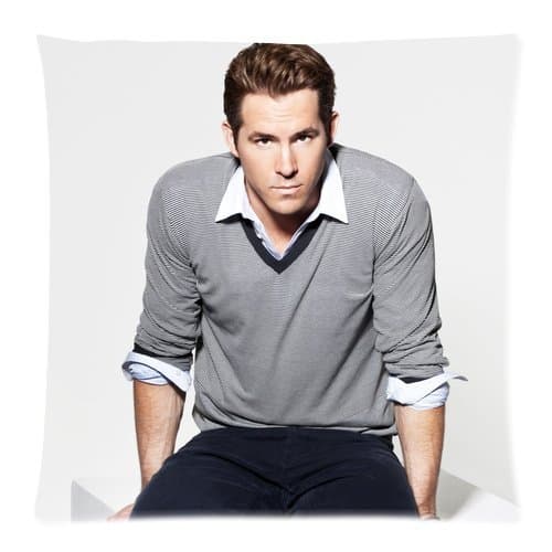 Ryan Reynolds Zippered Pillow Case Cushion Case Pillow Cover 18"x18"(Two Sides)