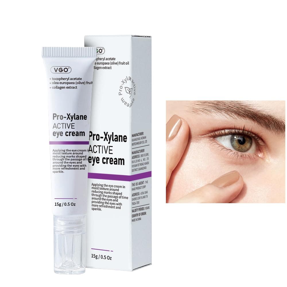 VGOEye Cream 2% Pro-Xylane Eye Repair Cream for Dark Circles & Puffiness Under Eyes, Pro Xylane + 6D Hyaluronic Acid to Firm Skin, Reduce Wrinkles, Fine Lines, 15g/0.5 Oz