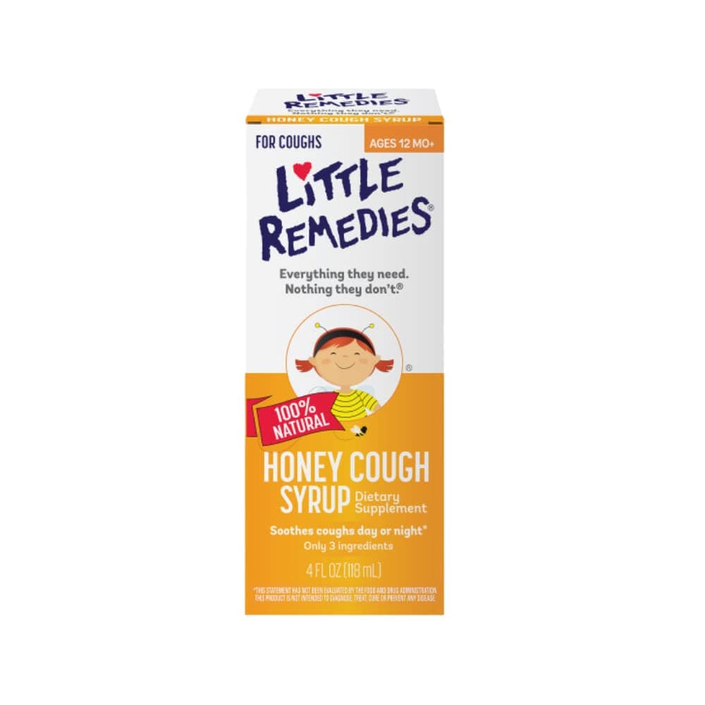 Little Remedies Honey Cough Syrup | 100% Natural | Ages 12 Months+ | 4 FL OZ