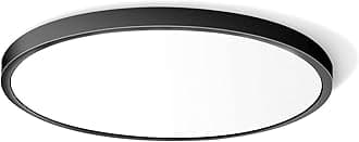 12 Inch 24W Flush Mount LED Ceiling Light Fixture, 5000K Daylight White, 3200LM, Flat Round Ceiling Light Fixture, 240W Equivalent Black Ceiling Lamp for Closets, Kitchens, Stairwells, Bedrooms.etc.