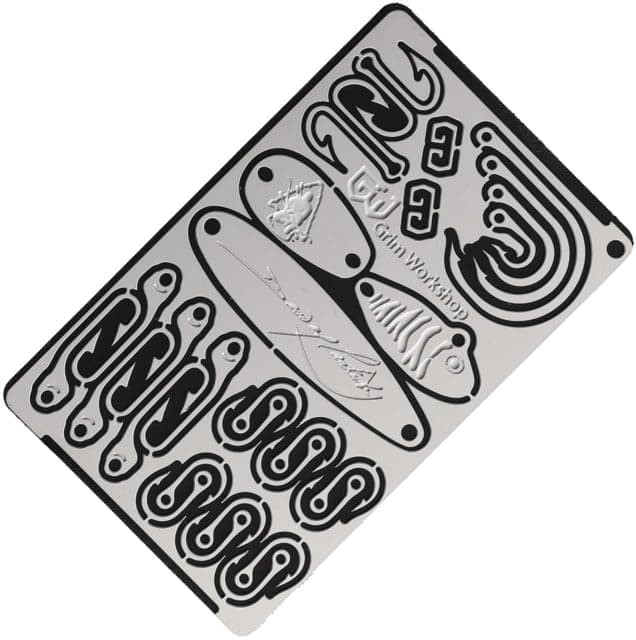 Dave Canterbury Signature Survival Card - Grim Workshop- Survival Fishing Kit That Fits in Your Wallet - Fishing Multi Tool - Pocket Fishing Kit