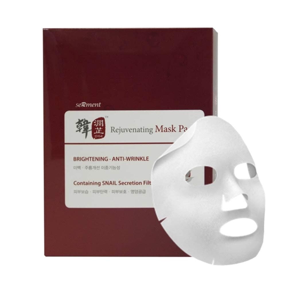 SERMENTKorean Cosmetics Rejuvenating Snail Mask 10pcs With Advanced Super Liposome technology