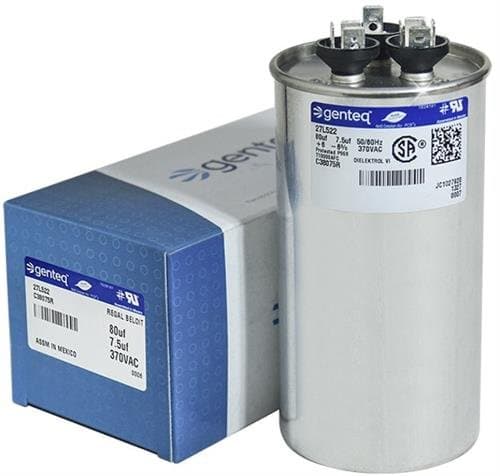 Upgraded Replacem for Lennox Armstrong Ducane Round Capacitor 80/7.5 370 Volt 100335-24 R100335-24