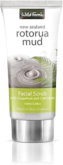 Wild Ferns Rotorua Mud Facial Scrub with Grapefruit & Calendula, 100 milliliters