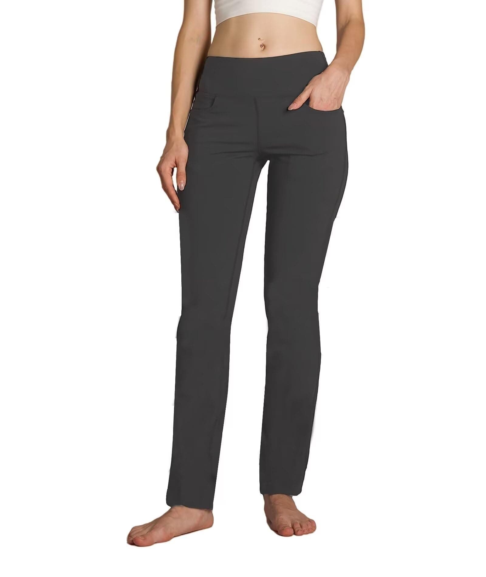 SAFORT 28”/30”/32”/34” Inseam Regular/Tall Straight Leg Yoga Pants, Four Pockets, UPF50+
