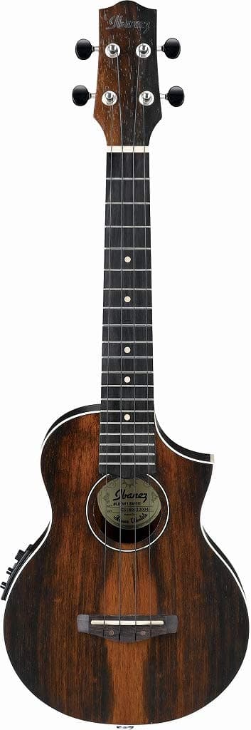 Ibanez UEW13MEE-DBO UEW Series Electro-acoustic Ukulele - 4 String - Dark Brown Open Pore