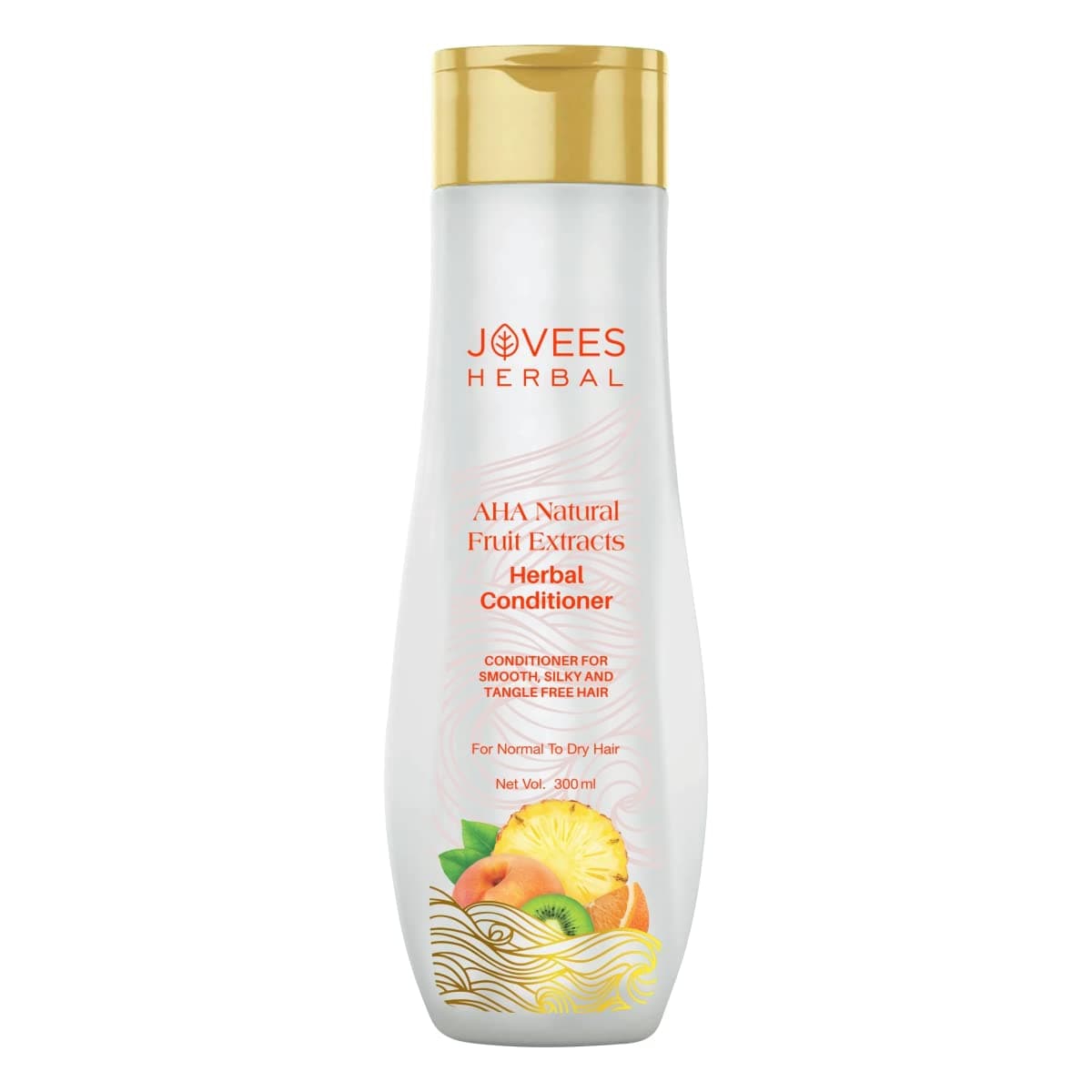 JOVEES Herbal AHA Natural Fruit Extracts Conditioner For Smooth, Silky And Tangle Free Hair | Conditioner For Damaged Repairs, Nourishes Frizzy Hair, And Shiny Hair- 300ml, (1 count)