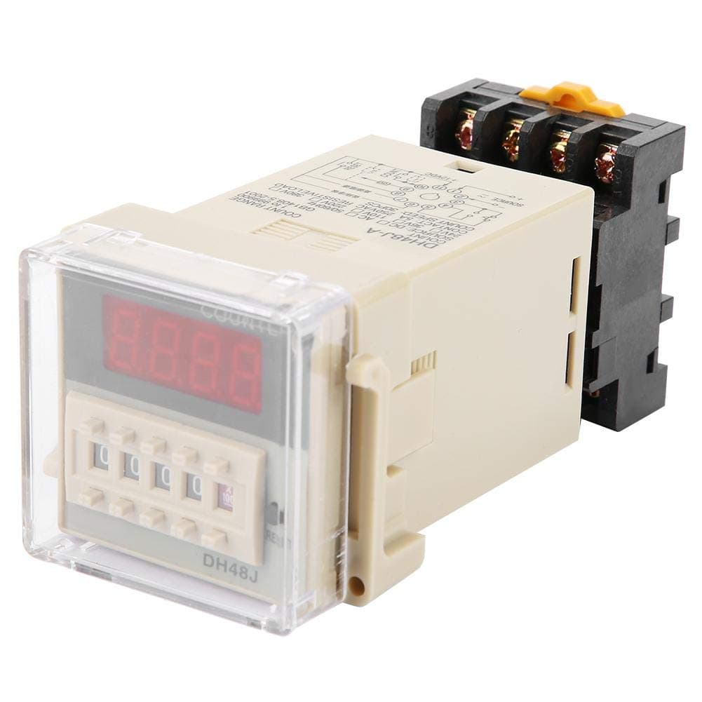 Digital Counter Relay, 220VAC 1-999900 LED Display Digital Counter Relay 11-Pin Digital Counter Relay