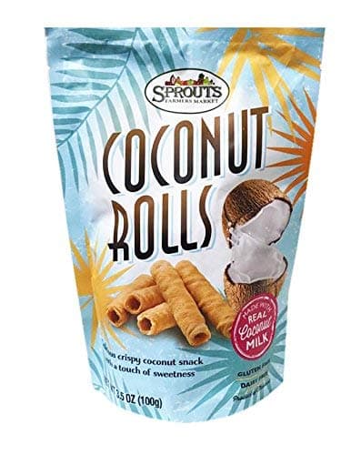 Crispy Sweet Coconut Rolls 3.5oz (Gluten-Free/Dairy-Free) (2 Pack)