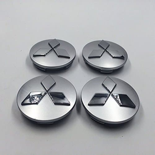 New Set Of 4 60mm Fit For Mitsubishi car emblem Wheel Center Hub Caps for Outlander 3.0 Lancer US Stock by Gosweet