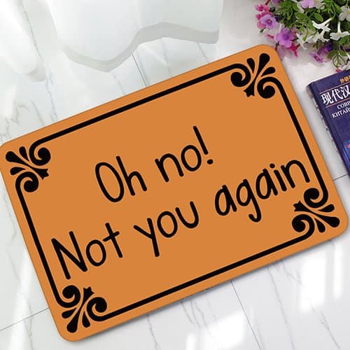 TGFA66 Continental is simple and stylish personality carpet floor mat American humor rubber entry door mat carpet floor mat360G4060cm,a