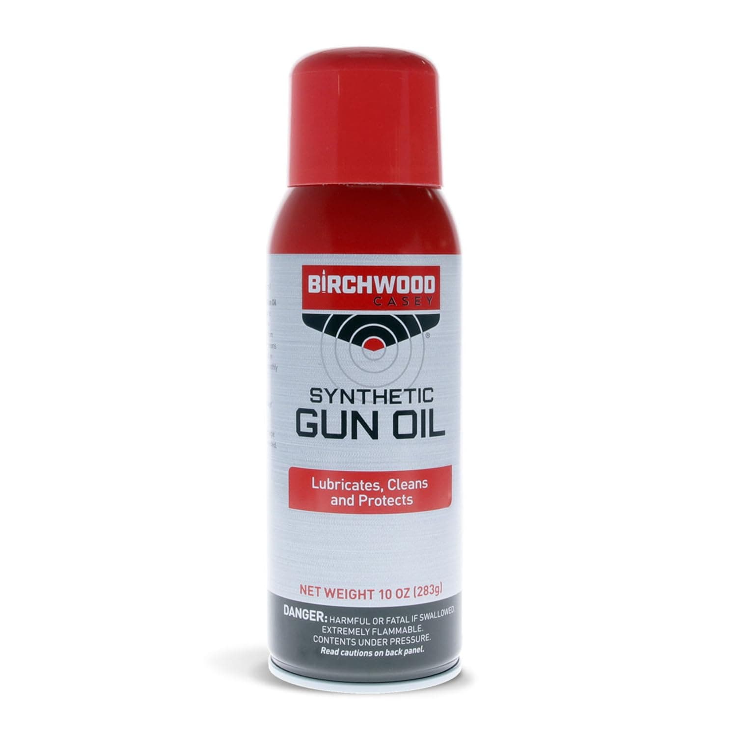 BIRCHWOOD CASEY Synthetic Gun Oil Convenient-Packed Long-Lasting Gun Lubricant for Reducing Friction, Cleaning, and Protecting Metal Surfaces, 10-ounce Aerosol