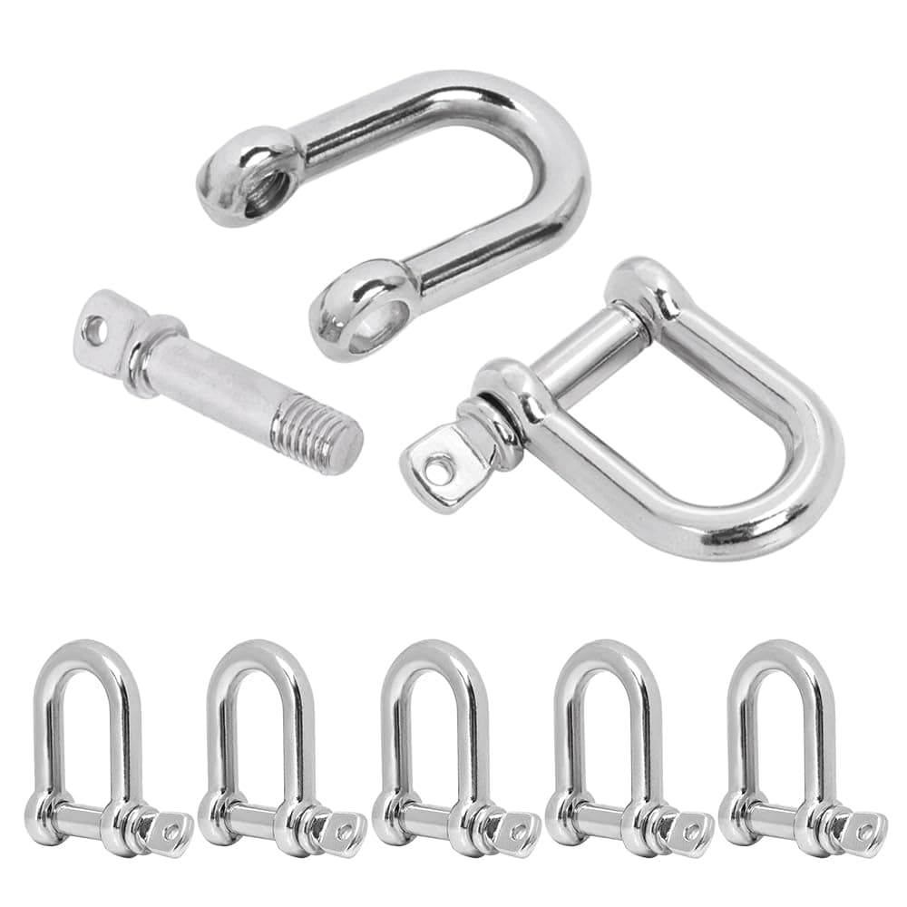 Metal Silver Bow Shackle for Emergency Survival Paracord Bracelet Parachute