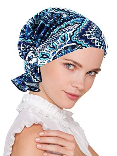 Turban Plus The Abbey Cap in Poly Knit Chemo Caps Cancer Hats for Women