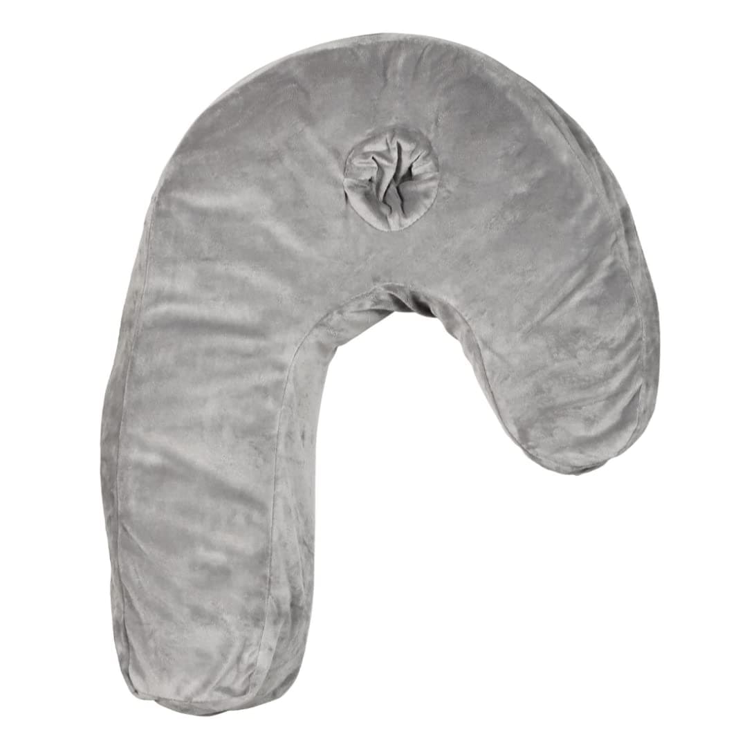 The Outdoor Optimist Side Sleeper Velvet Pillowcase, Gray, Standard