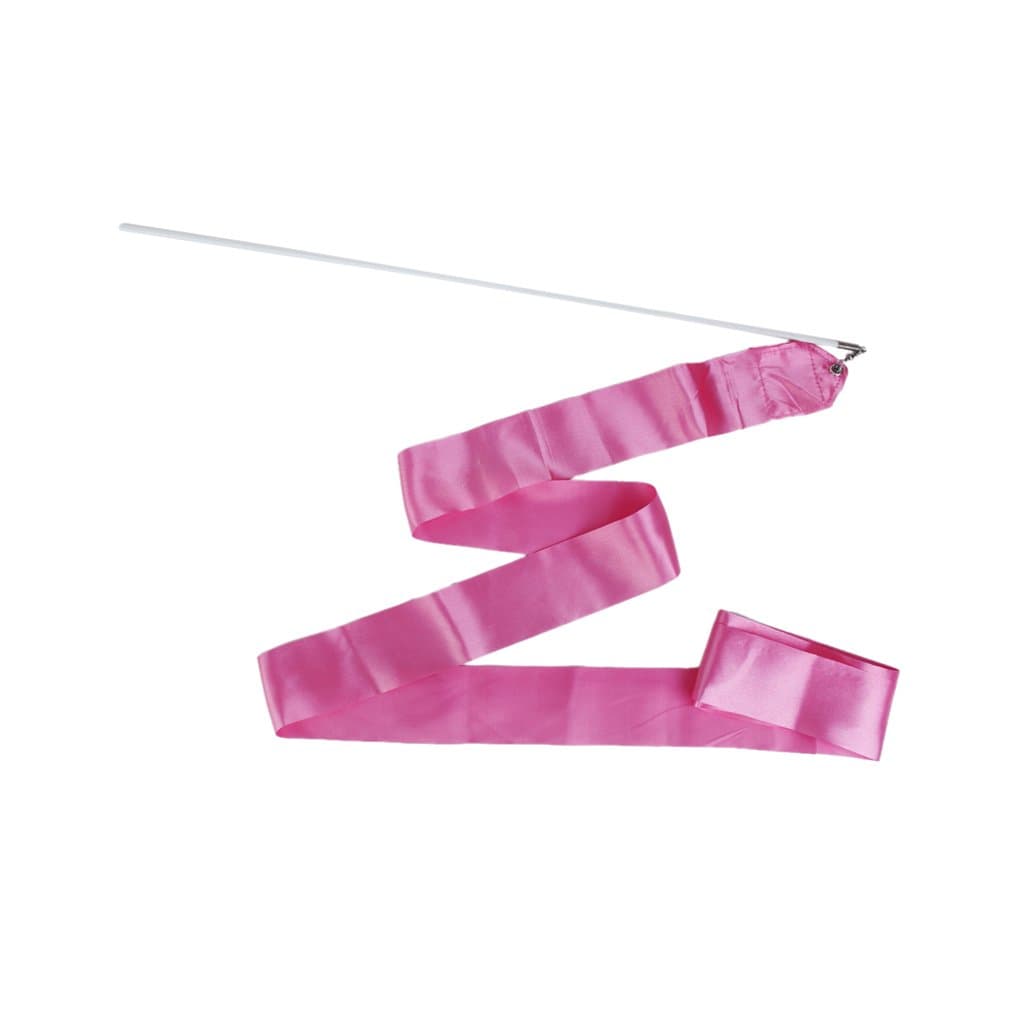 Gym Dance Ribbon Rhythmic Gymnastic Streamer Rod Baton Twirling Chinese New Year Party / Comes with a Long Stick for More Variety Movements--can Also Be Used As Decoration of Festival