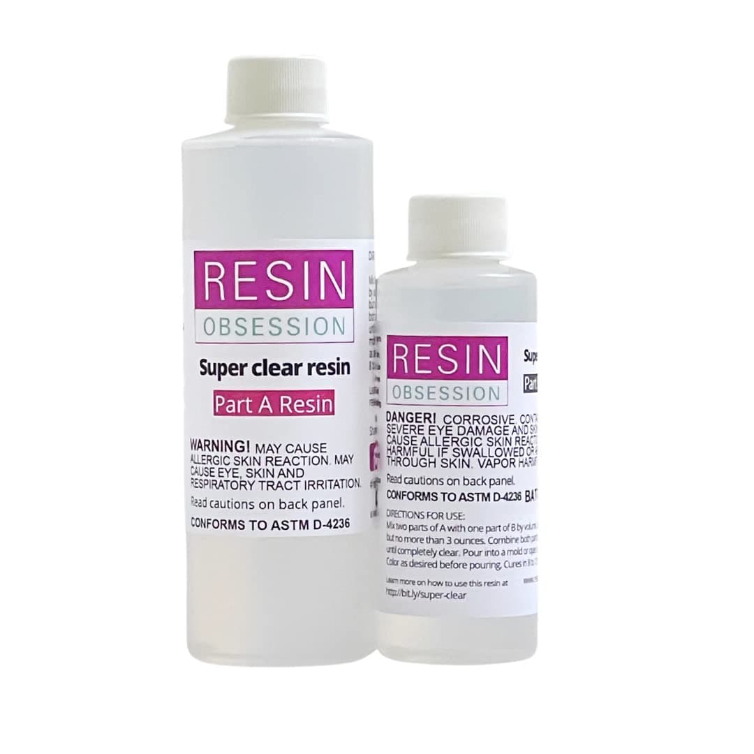Resin Obsession Super Clear Epoxy Resin 12 Oz for Jewelry and Crafting Projects