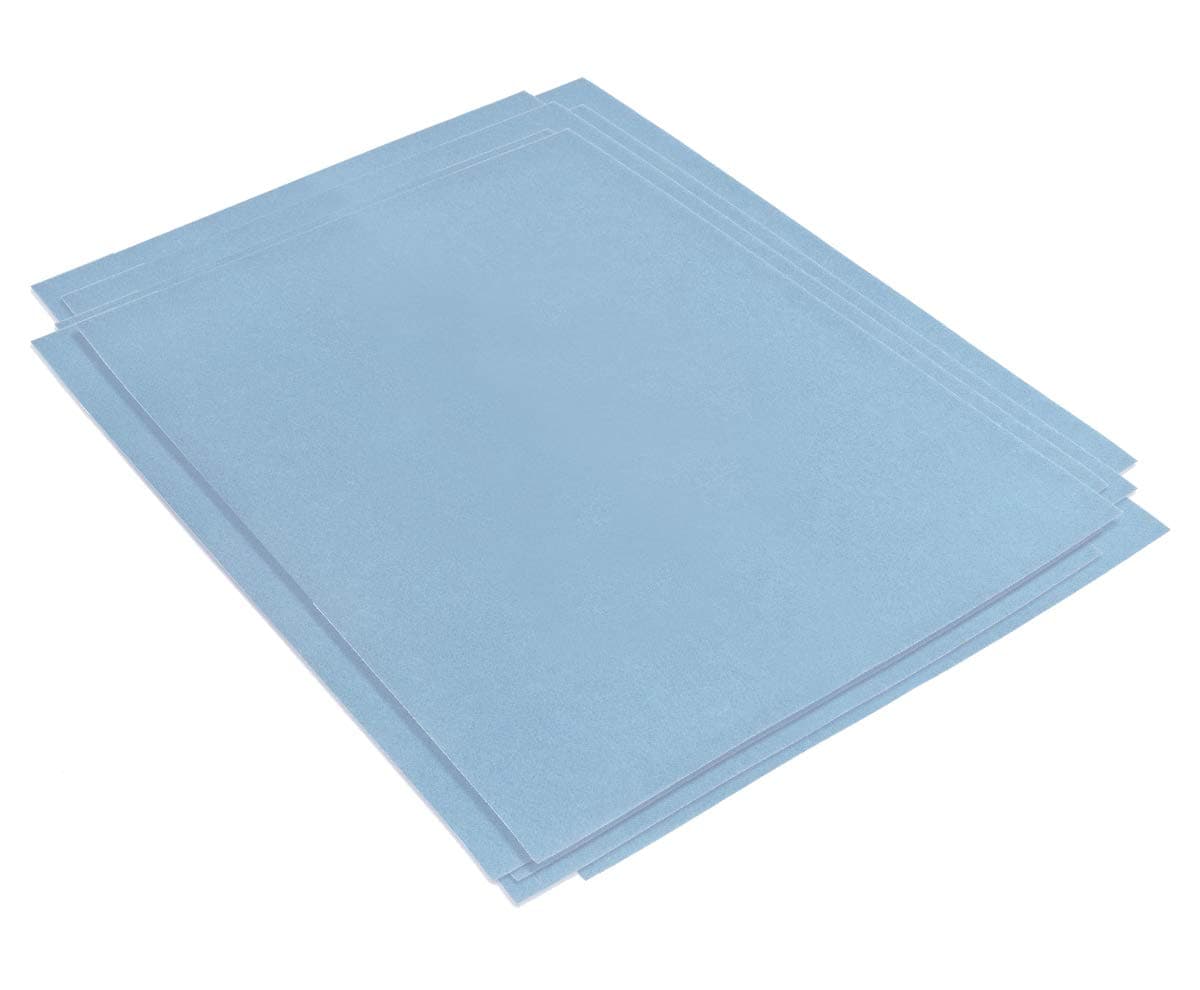 Olson Zona 37-944 3M Wet/Dry Polishing Paper, 8-1/2-Inch X 11-Inch, 9 Micron, Light Blue, 10-Pack