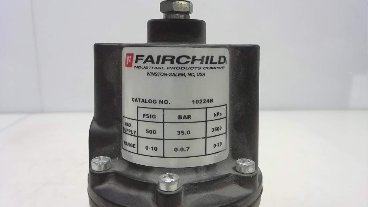 10224H, Pneumatic Precision Regulator, Range: 0-10 Psig 10224H