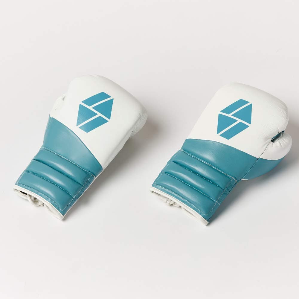 Society Nine Icon Lace Up Boxing Gloves | Includes a Self Lacing Tool | Premium Leather, Thicker Padding Structure, Finger Compartment | Ideal for Sparring, Heavy Bag, Mitt Work…