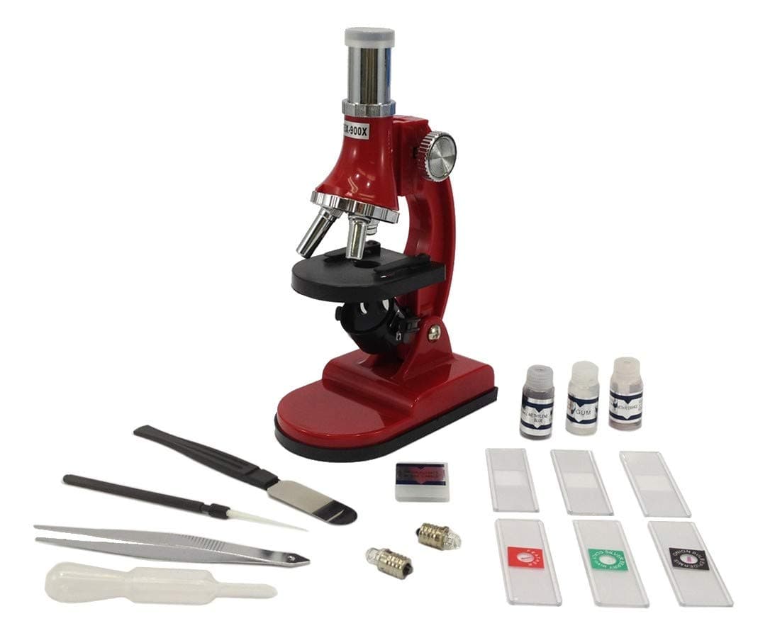 Microscope Starter Kit - 900x 300x 75x - Optics - Built in Light