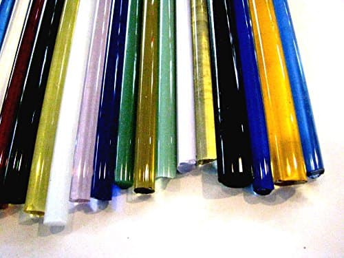 Devardi Glass Boro Rods, COE 33, Mixed Colors, 3 lbs borosilicate solid rods
