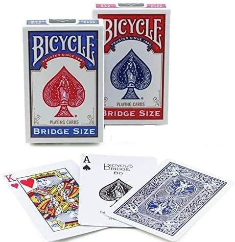Playing Cards Bridge Narrow Size - 12 Decks 6 Blue 6 Red…