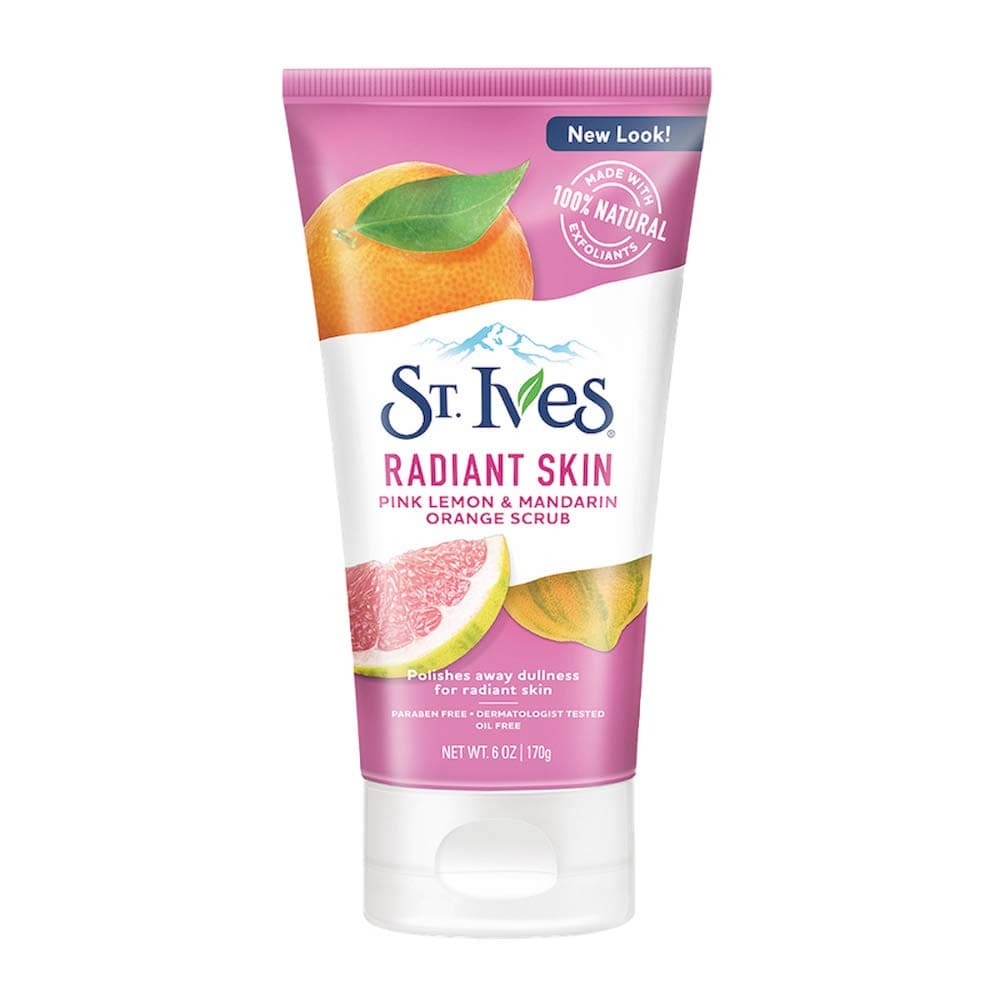 St. Ives Even & Bright Scrub, Pink Lemon & Mandarin Orange 170 Grams (x1)