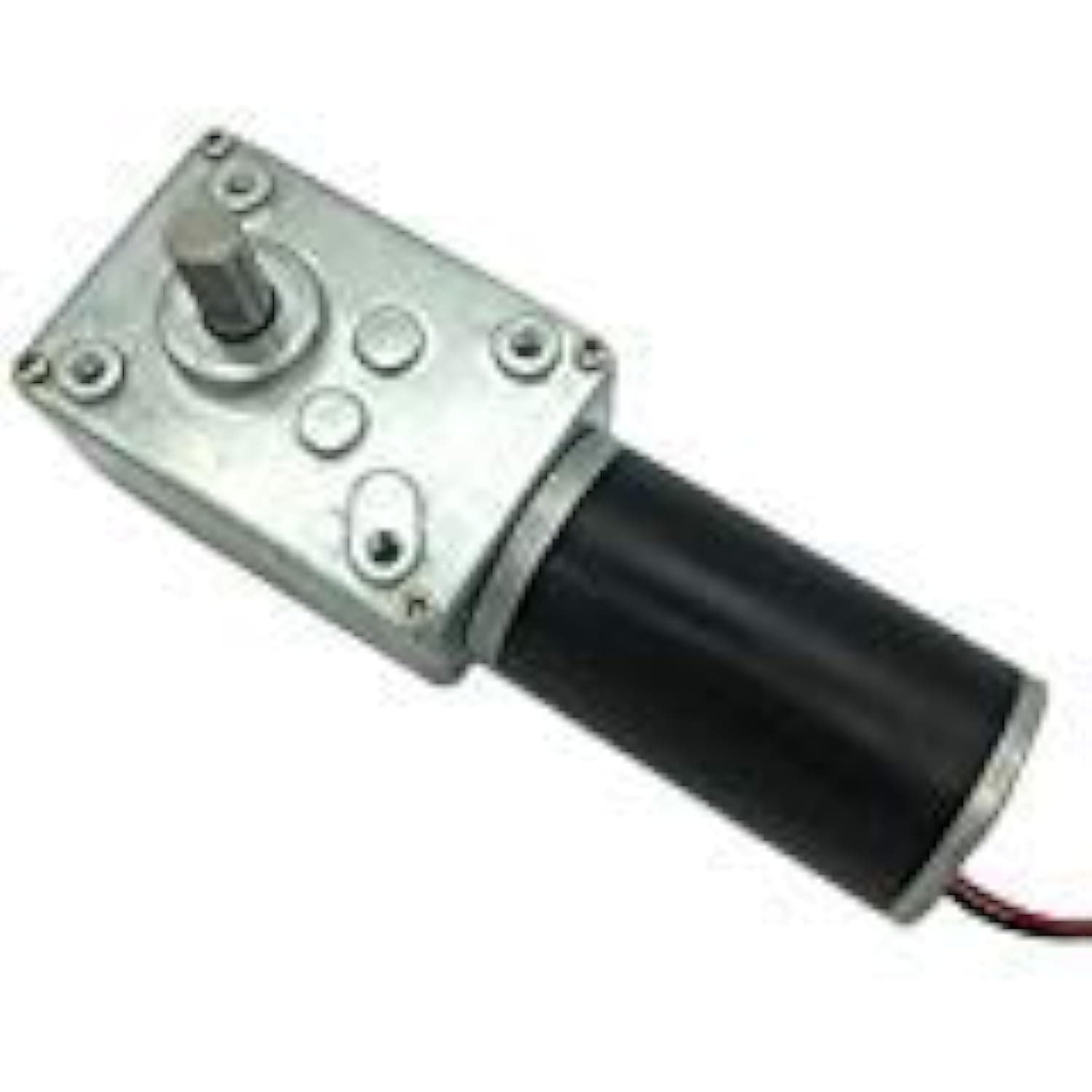 BRINGSMART 12V 16rpm DC Worm Gear Motor 70kg.cm High Torque Turbine Electric Gearbox Motor Self-locking Reversed Mini Engine Geared Motor for DIY Robot Door Lock Curtain Machine (12V 16rpm)