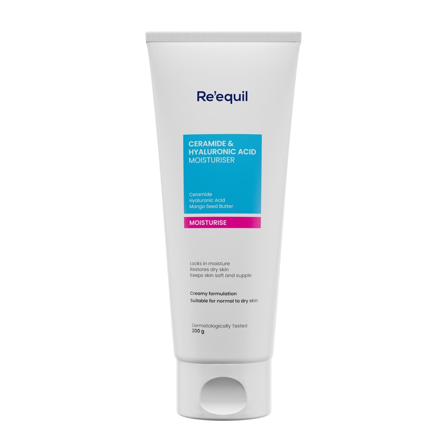 RE' EQUIL Ceramide & Hyaluronic Acid Moisturiser For Normal to Dry Skin -100 g