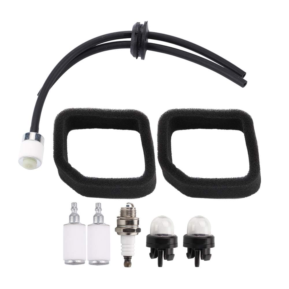 Leopop 560873001 Air Filter for Ryobi RY60520 RY60511A RY60511B RY25AXB RY30020A RY52004 RY60512 RY60514 Blower Cultivator RY30020 RY30023 RY30040 Trimmer Parts w Primer Bulb Fuel Line Filter