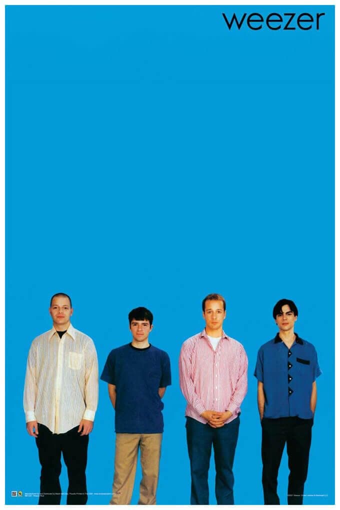 Weezer Blue Poster - Officially Licensed - 24" x 36"