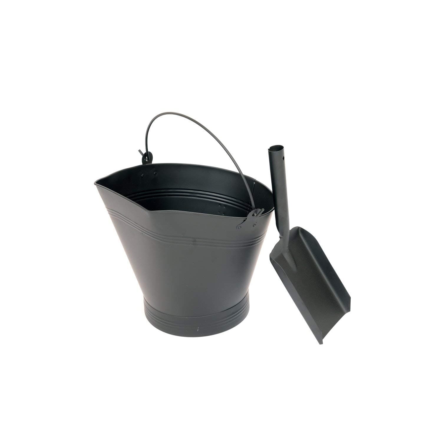 Oypla Heavy Duty Steel Fireplace Coal Bucket Scuttle Hod with Shovel