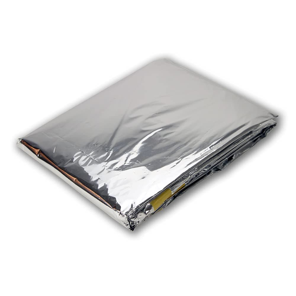 Emergency Survival Mylar Thermal 2 Person Sleeping Bag - Accommodates 2 Adults - 64" X 87"
