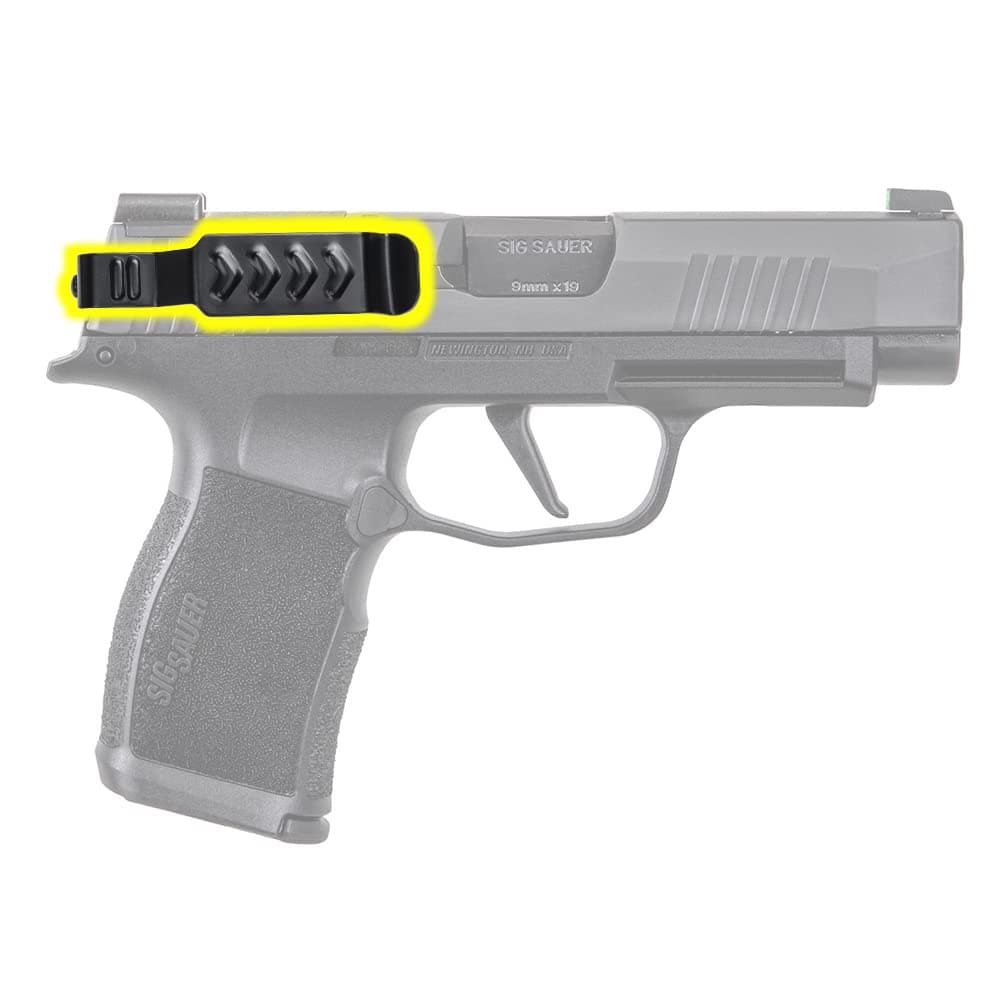 Low Profile Slim Gun Belt Clip - IWB Minimalist Concealed Carry Stealth Holster