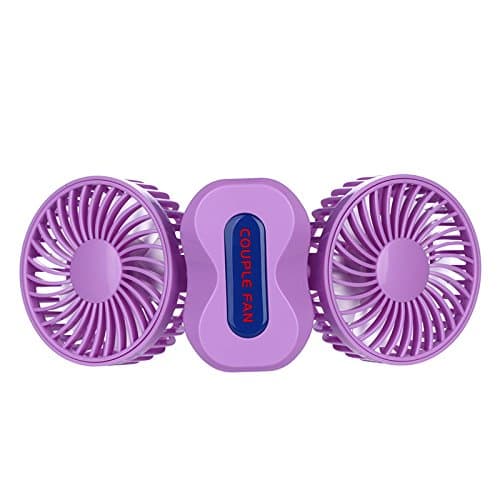 Soter 3-speed Mode Adjustable Usb Rechargable Smart Portable Multifunction Fan (purple)