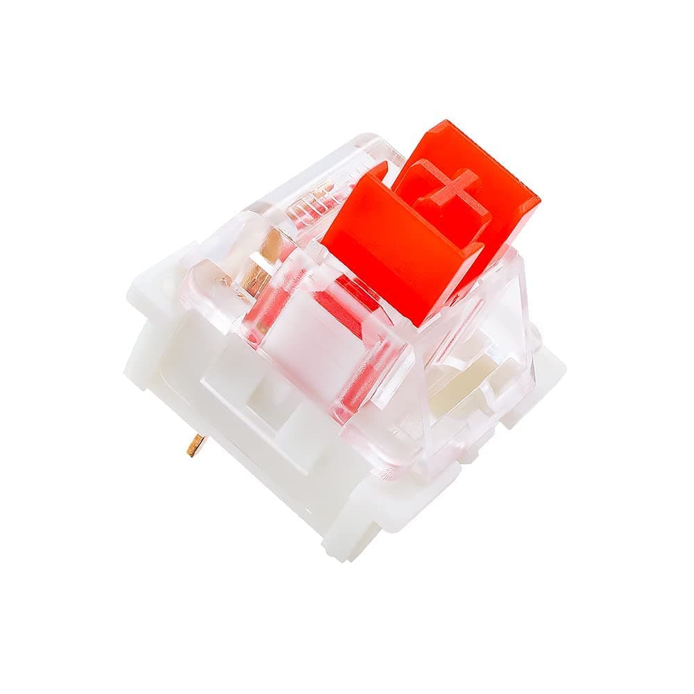 Red Switches 20 Pack, 3 Pin 45gf Linear/RGB/Dustproof/RGB Key Switch - Cherry MX Equivalent DIY Replaceable Switches for Mechanical Keyboard