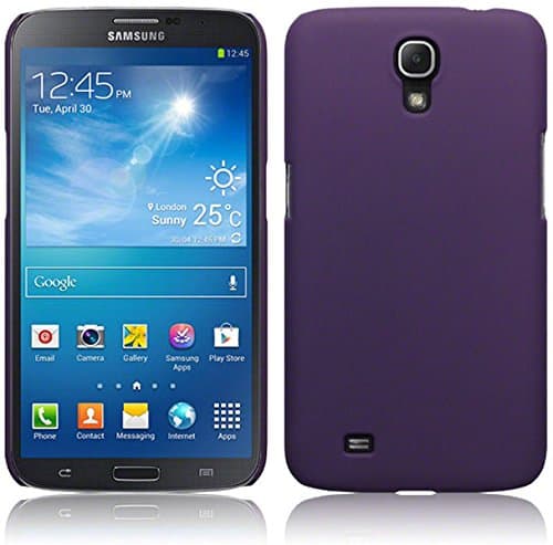 PURPLE MATTE FINISH HARD BACK FOR SAMSUNG GALAXY MEGA 6.3 I9200 + 2 SCREEN PROTECTORS