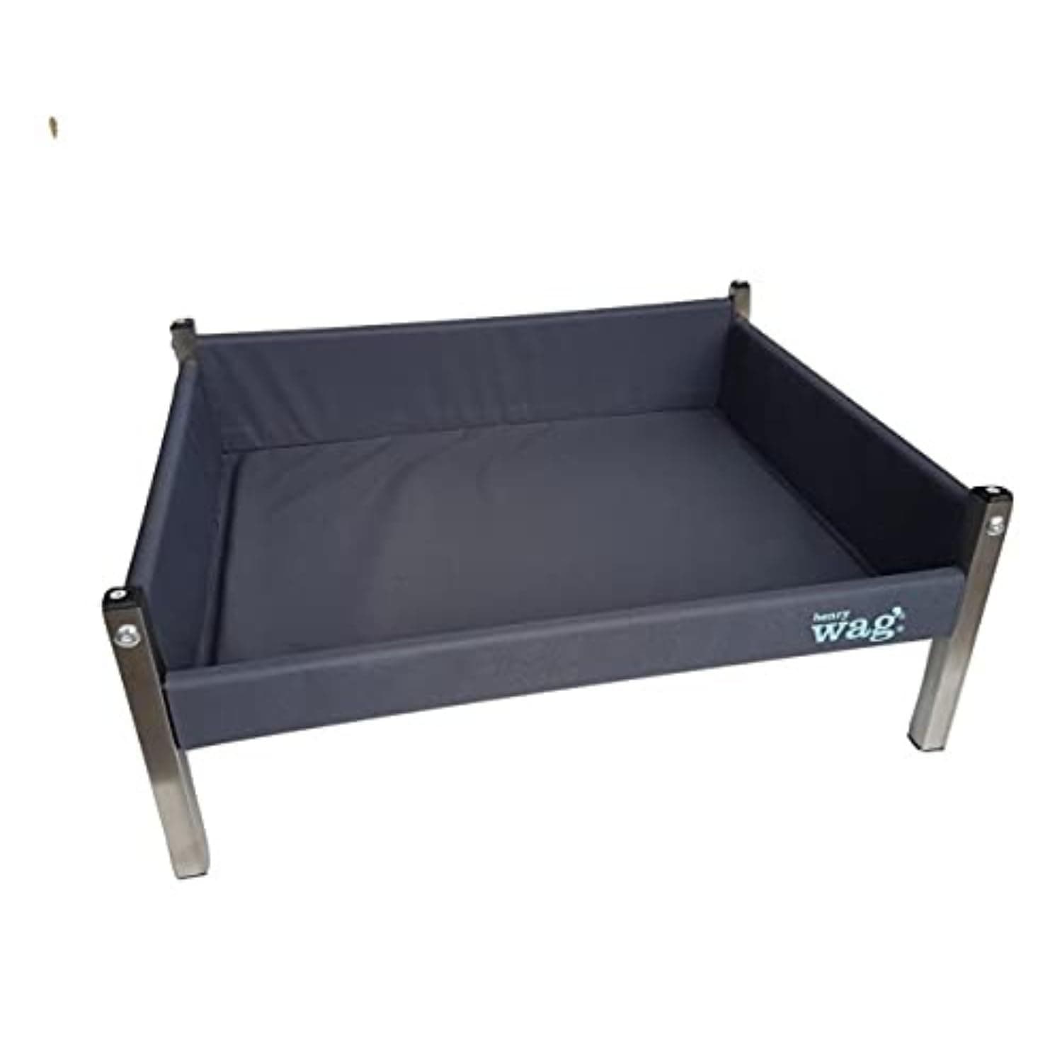 Henry Wag Elevated Dog Bed - Essential Pet Care - Innovative Design with Side Panels & Strong Durable Metal Frame - Medium (Assembled size: 71 x 57 x 30 cm/Sleeping Area: 65 x 51 cm)