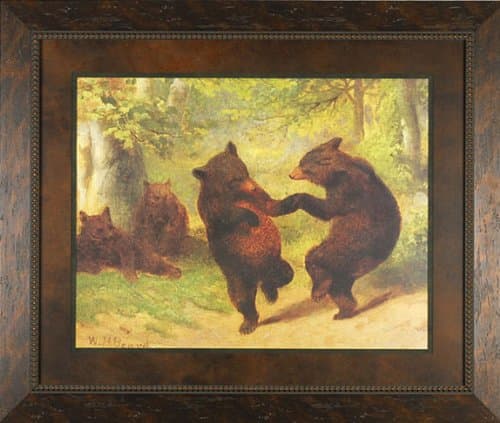 Dancing Bears William Beard Gallery Quality Framed Art Print Picture Painting Animals Wildlife